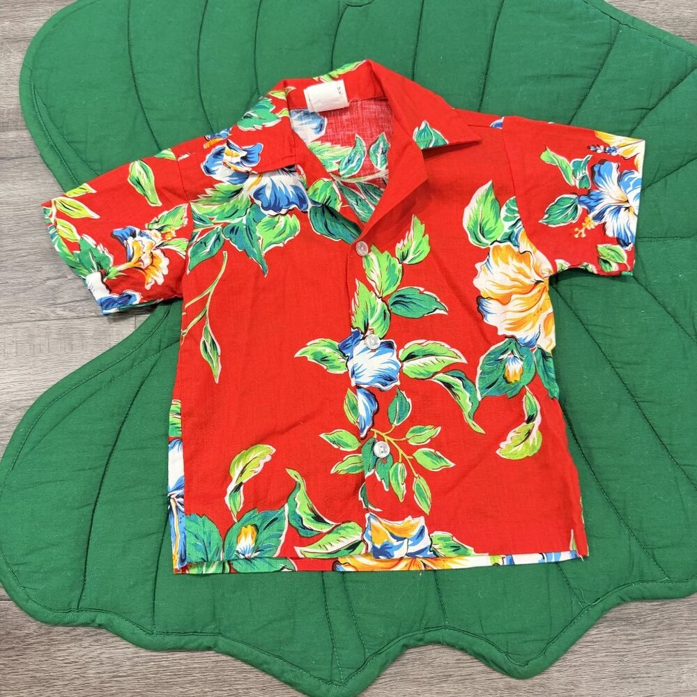 Nui Nalu Toddler 5T Short Sleeve Button Front Aloha Shirt Hawaiian